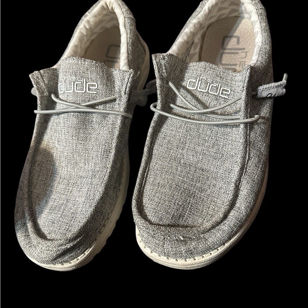 Hey Dude Kids Light Gray Moccasins